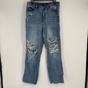 Judy Blue Women’s 90s Straight Jeans Size 11/30 Distressed